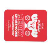 Magnet Flexible Vacances de Noël | Joyeux Christmoose (Horizontal)