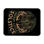 Magnet Flexible Vacances de Noël Yule Solstice d'Hiver (Horizontal)