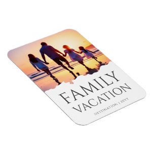 Magnet Flexible Vacances en famille élégantes   Photo de voyage en
