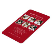 Magnet Flexible Vacances Photo Rouge (Côté Gauche)