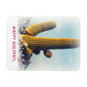 Magnet Flexible Vacances Saguaro hiver (Horizontal)