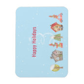 Magnet Flexible Vacances Whimsical Winter Street (Vertical)