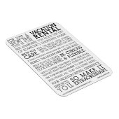 Magnet Flexible Vacation Rental Guest Manifesto (Côté Droit)