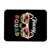 Magnet Flexible Vacay Squad Funny Beach Vacances d'été (Horizontal)