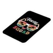 Magnet Flexible Vacay Squad Funny Beach Vacances d'été (Côté Gauche)
