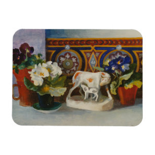 Magnet Flexible Vache au Staffordshire avec Primulaes 2004