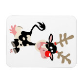 Magnet Flexible Vache de Noël ou renne ? Aimant flexible (Horizontal)