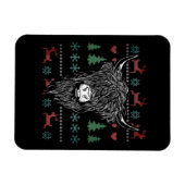 Magnet Flexible Vache hideux de Noël Highland (Horizontal)