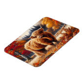 Magnet Flexible Vache Highland Automne Aquarelle flexible (Côté Gauche)