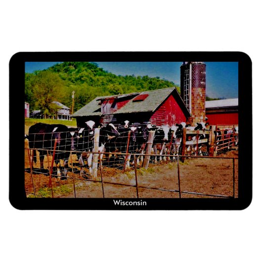 Magnet Flexible Vaches du Wisconsin (Horizontal)