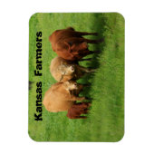 Magnet Flexible Vaches fermières du Kansas (Vertical)