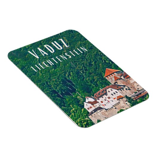 Magnet Flexible Vaduz, capitale cachée du Liechtenstein (Côté Droit)