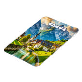 Magnet Flexible Vaduz, joyau alpin du Liechtenstein (Côté Gauche)