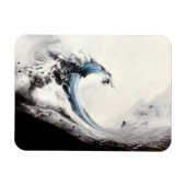 Magnet Flexible Vague bleue encrée (Horizontal)