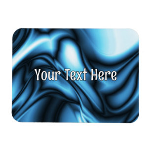 Magnet Flexible Vague de soie bleue