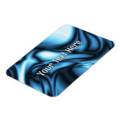 Magnet Flexible Vague de soie bleue (Côté Gauche)