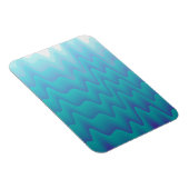 Magnet Flexible Vagues Abstraites Bleu Turquoise (Côté Droit)