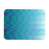 Magnet Flexible Vagues Abstraites Bleu Turquoise (Horizontal)