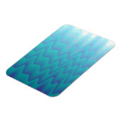Magnet Flexible Vagues Abstraites Bleu Turquoise (Côté Gauche)
