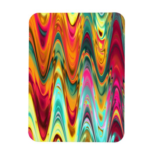 Magnet Flexible Vagues arc-en-ciel (Vertical)
