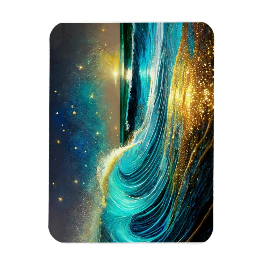 Magnet Flexible Vagues océaniques clignantes (Vertical)