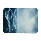 Magnet Flexible Vagues océaniques Roses Flexibles (Horizontal)