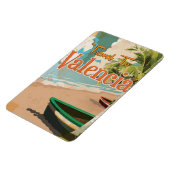 Magnet Flexible Valence, Espagne Affiche de vacances vintage (Côté Gauche)