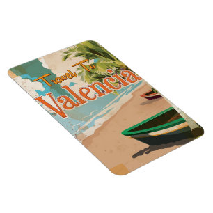 Magnet Flexible Valencia, Espagne Vacances Vintages Poster