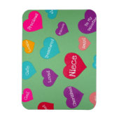 Magnet Flexible Valentine coeur pour une douce nièce ! (Vertical)