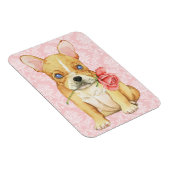 Magnet Flexible Valentine Frenchie rose (Côté Droit)