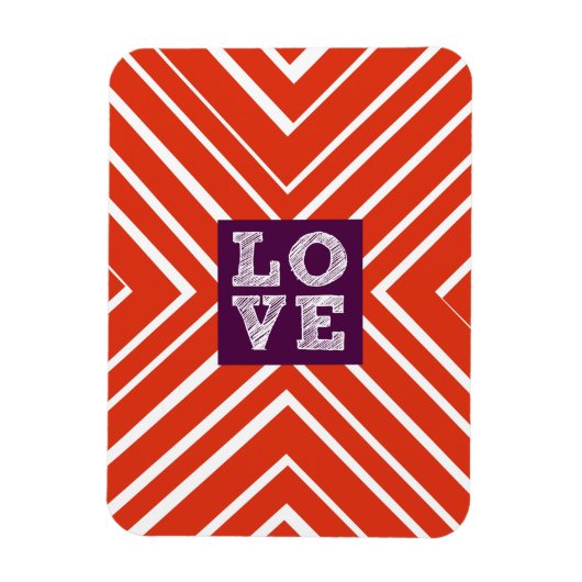 Magnet Flexible Valentine LOVE Bullseye (Vertical)
