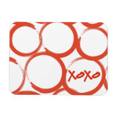 Magnet Flexible Valentine peint XOXO (Horizontal)