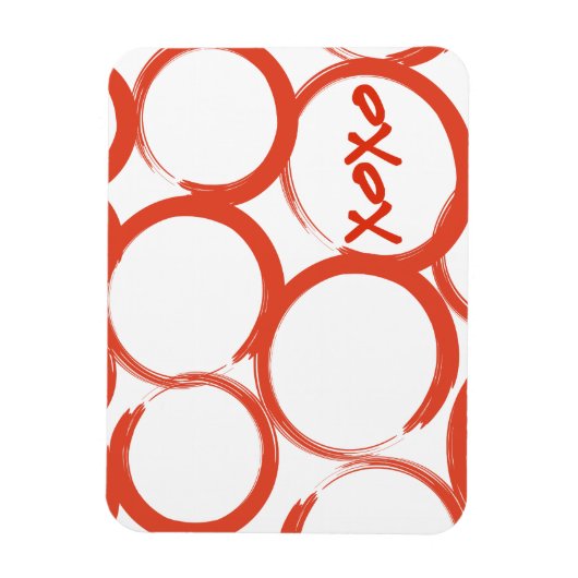 Magnet Flexible Valentine peint XOXO (Vertical)