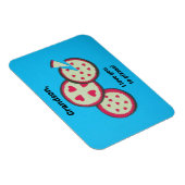 Magnet Flexible Valentine pour Grandson - humour à la pizza (Côté Droit)