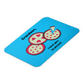 Magnet Flexible Valentine pour Grandson - humour à la pizza (Côté Gauche)