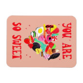 Magnet Flexible Valentines Tu Es Si Douce Coeur De Bonbons (Horizontal)