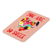 Magnet Flexible Valentines Tu Es Si Douce Coeur De Bonbons (Côté Gauche)