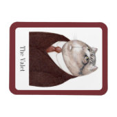Magnet Flexible VALET CAT 3x4 Aimant flexible + texte (Horizontal)