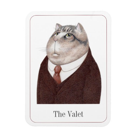 Magnet Flexible VALET CAT 3x4 Aimant flexible + Texte II (Vertical)