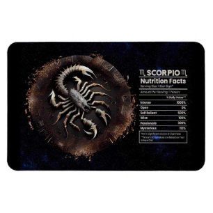Magnet Flexible Valeur nutritionnelle Scorpio-Thématique