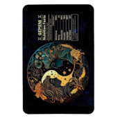 Magnet Flexible Valeur nutritive Gemini-Thème (Vertical)