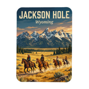 Magnet Flexible vallée de Jackson Hole Wyoming