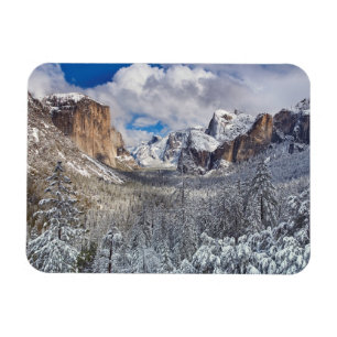 Magnet Flexible Vallée de Yosemite dans la neige
