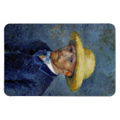 Magnet Flexible Van Gogh - Autoportrait avec Casquette paille (Horizontal)