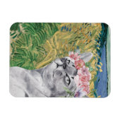 Magnet Flexible Van Gogh Blé Field et Fancy Cat (Horizontal)