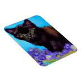 Magnet Flexible Van Gogh Chat et fleurs (Côté Droit)