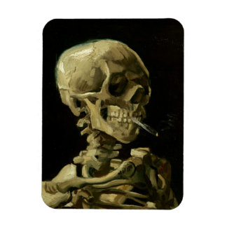 Magnet Flexible Van Gogh | Crâne avec cigarette brûlante | 1886