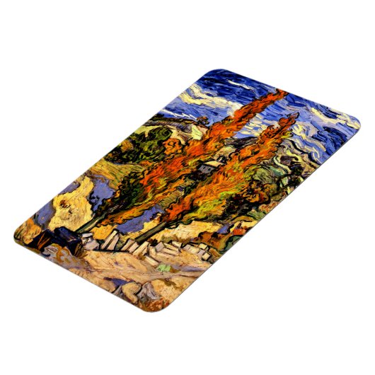 Magnet Flexible Van Gogh - Deux peupliers sur une colline (Côté Gauche)
