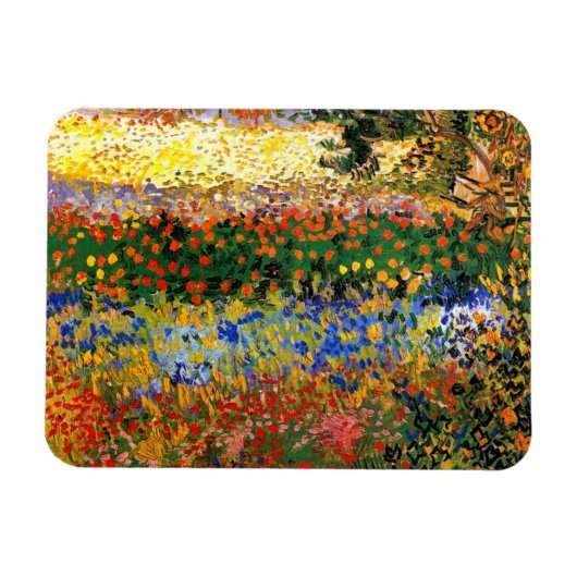 Magnet Flexible Van Gogh - Jardin à Arles (alias Jardin des fleurs (Horizontal)