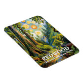 Magnet Flexible Van Gogh Redwood National Park Hiking Trail Modern (Côté Droit)